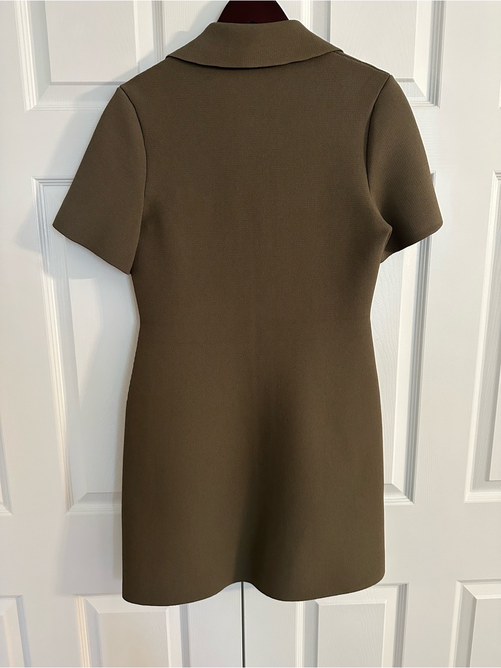 Scanlan Theodore Olive Short-Sleeve Shirt Dress - Picture 4 of 9
